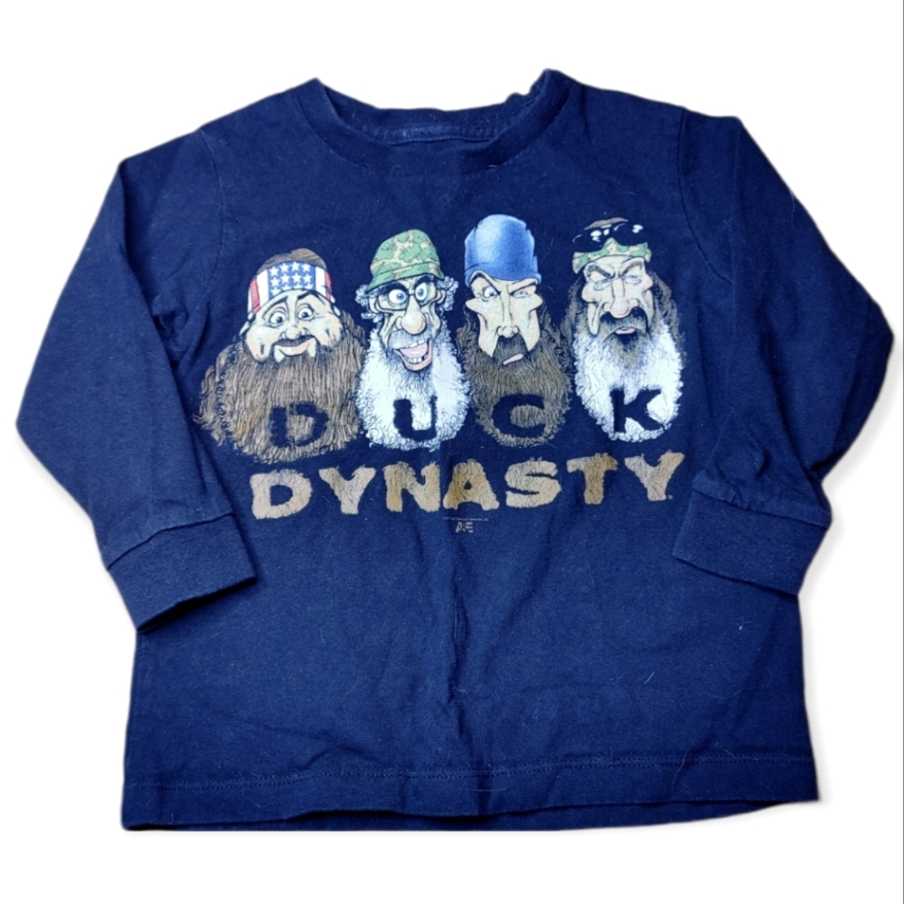 ❗$1 Bundled❗DUCK DYNASTY Black Long Sleeve Graphic Shirt